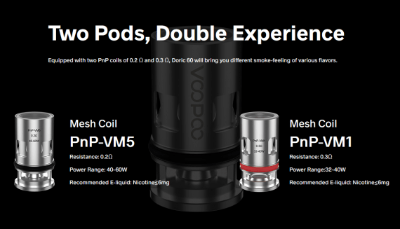 Voopoo Doric 60 POD kit - трубомодный набор...