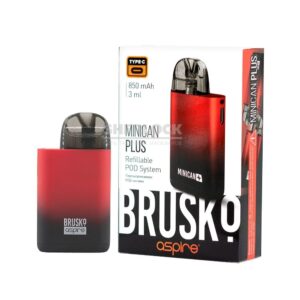 POD-система BRUSKO MINICAN PLUS (Черно-красный) - Купить с доставкой в Красногорске, Москве и МО, по России в интернет-магазине SHERLOCK-TABAK