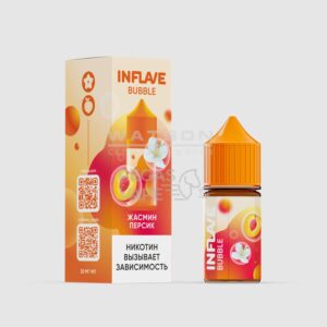Жидкость INFLAVE BUBBLE (Жасмин персик) 30 мл 2% (20 мг/мл) - Купить с доставкой в Красногорске, Москве и МО, по России в интернет-магазине SHERLOCK-TABAK