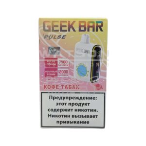 Электронная сигарета Geek Bar Pulse 12000 (Кофе табак ) - Купить с доставкой в Красногорске, Москве и МО, по России в интернет-магазине SHERLOCK-TABAK