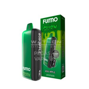Электронная сигарета Fummo SLURM INDIC 10000 (Кислые Яблочные Леденцы)